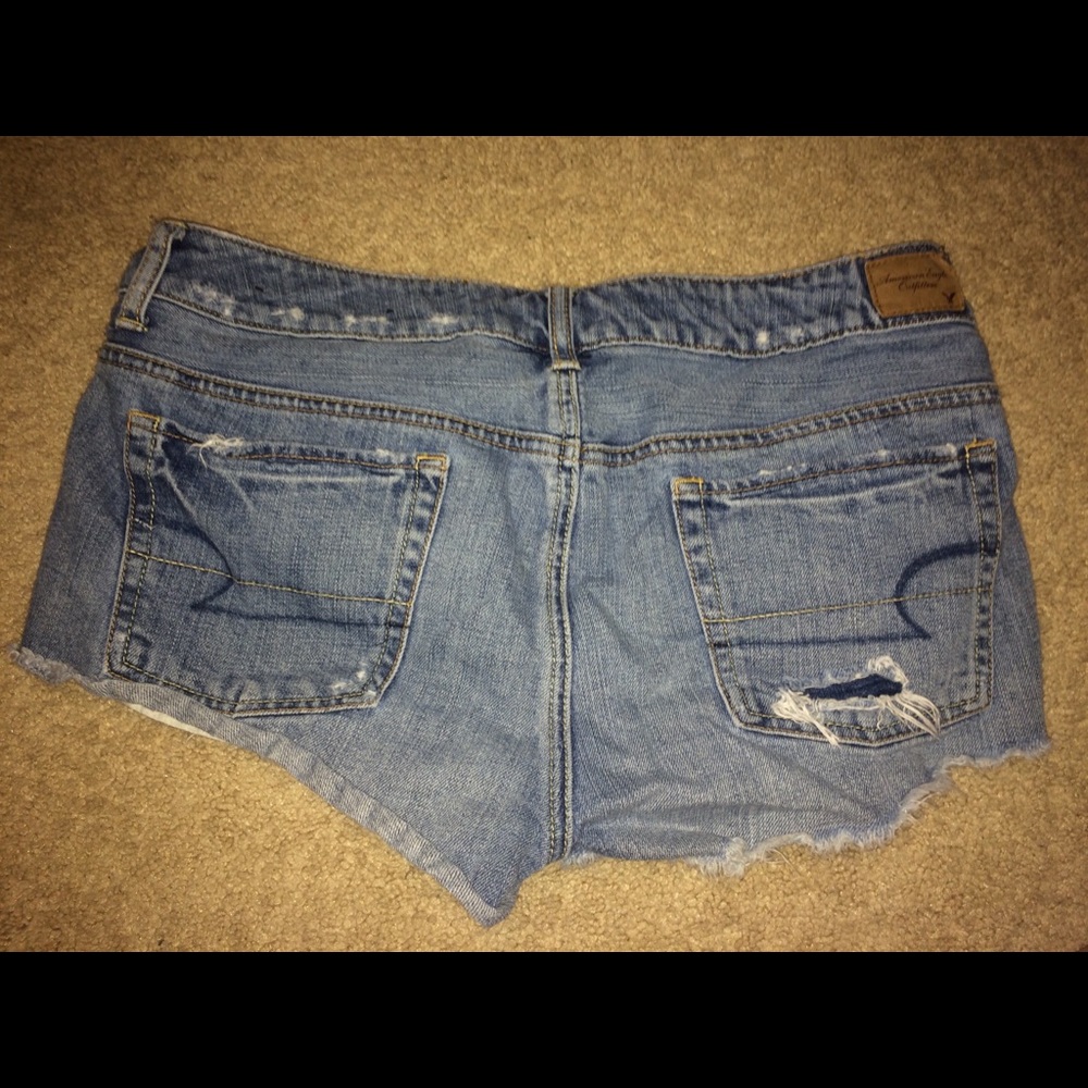American Eagle distressed jean shorts